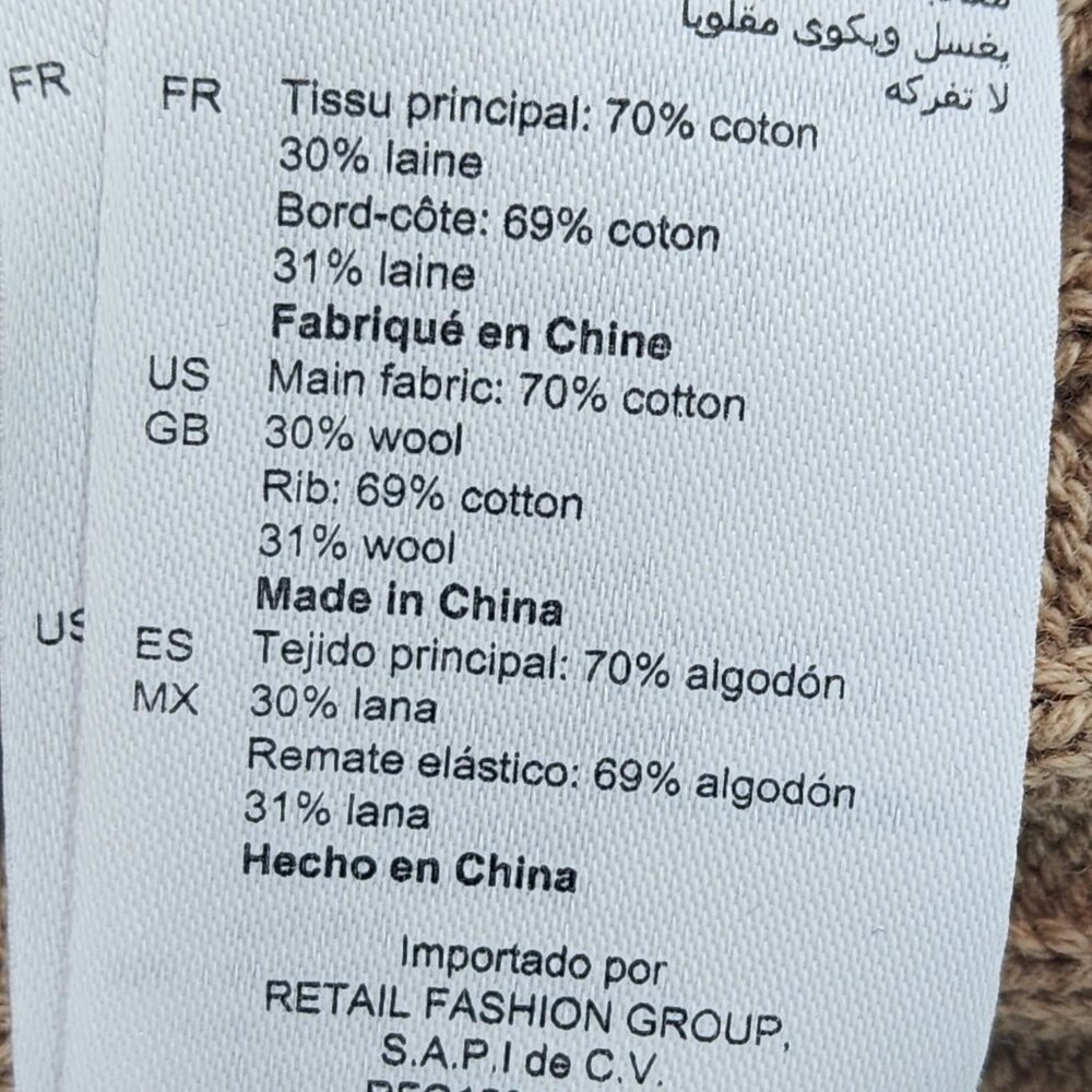 Sandro Women's Alixa Cotton and Wool Blend Cable-Knit Sweater - Picture 10 of 10